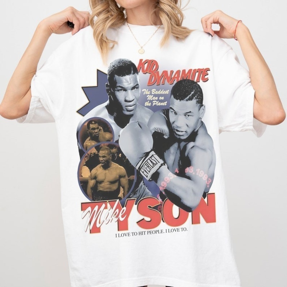 Retro Mike Tyson Bootleg T-Shirt Retro Boxing Graphic Tee Shirt